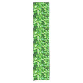 Groene rubberen boombladeren, tafelloper (Voorkant)