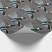 Groene Ruby kleine Hummingbird Cadeaupapier (Hoek)