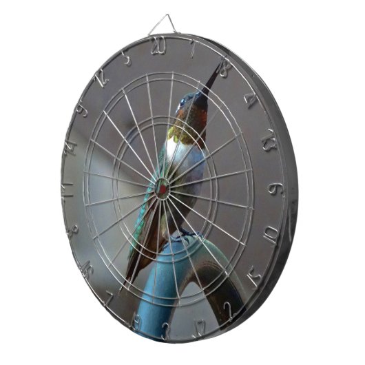 Groene Ruby kleine Hummingbird Dartbord (Voorkant Rechts)