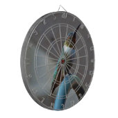 Groene Ruby kleine Hummingbird Dartbord (Voorkant Links)