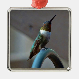 Groene Ruby kleine Hummingbird Metalen Ornament