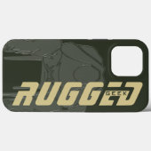 Groene Rugged Geek Man Holding Head | Man voor den Case-Mate iPhone Case (Achterkant (horizontaal))