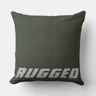 Groene RUGGED stoer vastbesloten Kussen