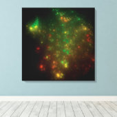 Groene ruimte canvas afdruk (Insitu (Houten vloer))