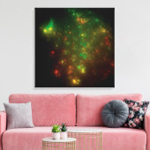 Groene ruimte canvas afdruk (Insitu (Woonkamer))