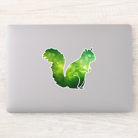 Groene Ruimte Eekhoorn Sticker (Computer)