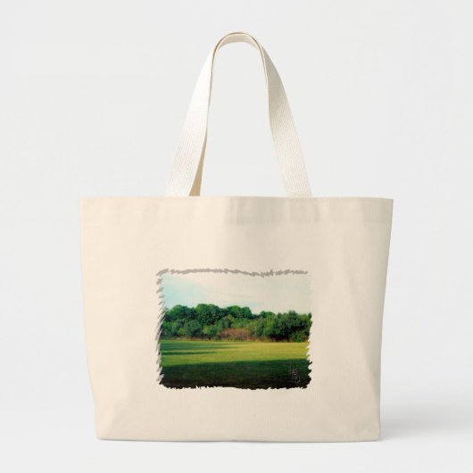 groene ruimte grote tote bag (Voorkant)