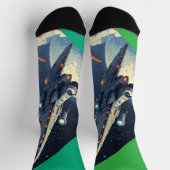 Groene ruimte sokken (Top)