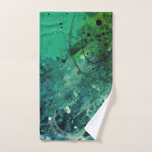 Groene ruis Abstract Bad Handdoek (Handdoek)