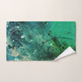 Groene ruis Abstract Bad Handdoek (Handdoek)