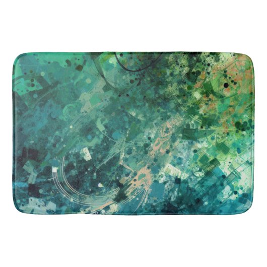 Groene ruis Abstract Badmat (Voorkant)