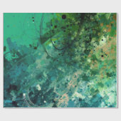Groene ruis Abstract Cadeaupapier (Vlak)
