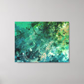Groene ruis Abstract Canvas Afdruk (Voorkant)