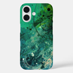 Groene ruis Abstract iPhone 16 Hoesje