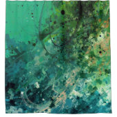 Groene ruis Abstract Douchegordijn (Voorkant)