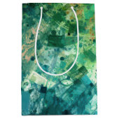Groene ruis Abstract Medium Cadeauzakje (Voorkant)