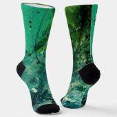 Groene ruis Abstract Sokken (Gebogen)