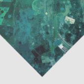 Groene ruis Abstract Tissuepapier (Detail)