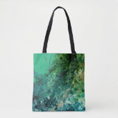 Groene ruis Abstract Tote Bag (Voorkant)