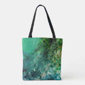 Groene ruis Abstract Tote Bag (Achterkant)