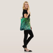 Groene ruis Abstract Tote Bag (Op model)