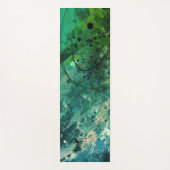 Groene Ruis Abstract Yogamat (Voorkant)
