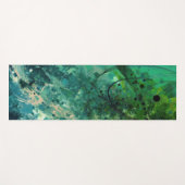Groene Ruis Abstract Yogamat (Voorkant (horizontaal))