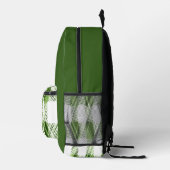Groene ruit bedrukte rugzak (Rechts)
