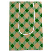 Groene ruit cadeautas medium (Achterkant)