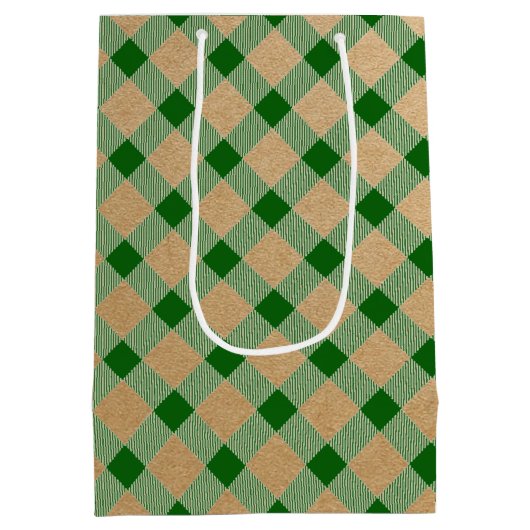 Groene ruit cadeautas medium (Achterkant)