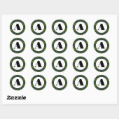 Groene ruit - cirkelsticker ronde sticker (Vel)