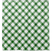 Groene ruit douchegordijn (Voorkant)