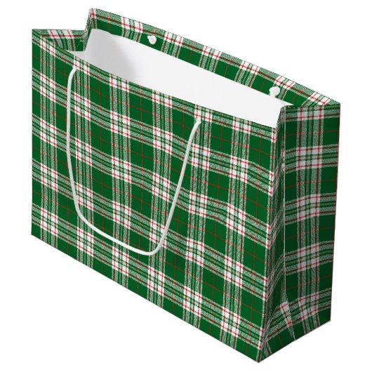 Groene ruit groot cadeauzakje (Voorkant Gekanteld)
