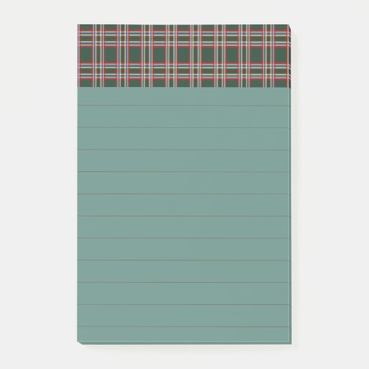 Groene ruit Kerst Post-it-notities cadeau Post-it® Notes (Voorkant)