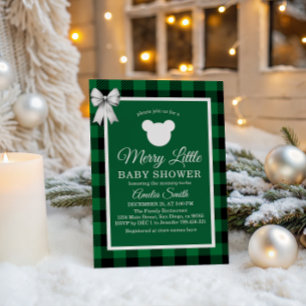 Groene ruit vrolijke baby shower uitnodiging