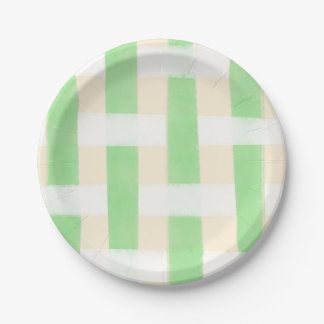 Groene ruit zomer papieren bordje