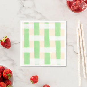 Groene ruit zomer servet