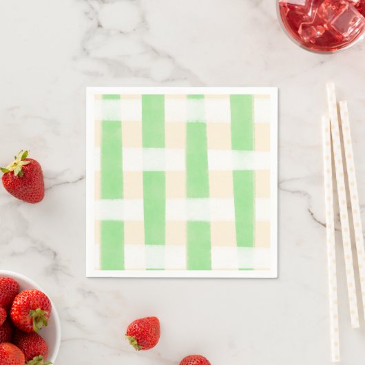 Groene ruit zomer servet (Insitu)
