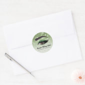 Groene ruit zweeft ogen | make-up kunstenaar ronde sticker (Envelop)