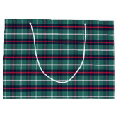 Groene ruitencadeauzak groot cadeauzakje (Achterkant)