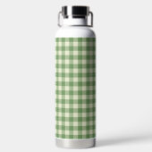 Groene ruitpatroon waterfles (Achterkant)