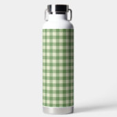 Groene ruitpatroon waterfles (Voorkant)