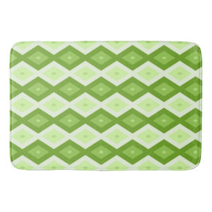 Groene ruitvormig patroon van Chartreuse Badmat