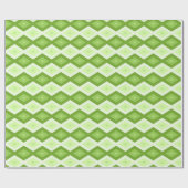 Groene ruitvormig patroon van Chartreuse Cadeaupapier (Vlak)