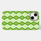 Groene ruitvormig patroon van Chartreuse Case-Mate iPhone Case (Achterkant (horizontaal))