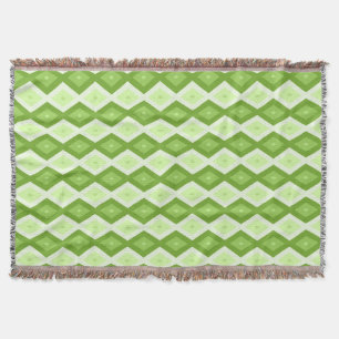 Groene ruitvormig patroon van Chartreuse Deken