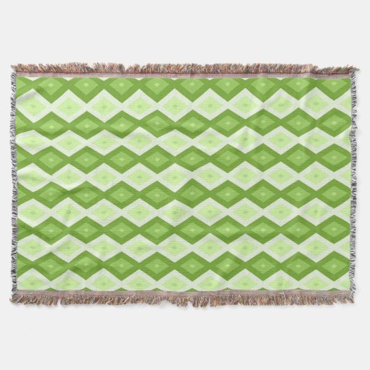 Groene ruitvormig patroon van Chartreuse Deken (Voorkant)