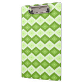 Groene ruitvormig patroon van Chartreuse Klembord (Links)
