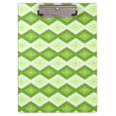 Groene ruitvormig patroon van Chartreuse Klembord (Voorkant)