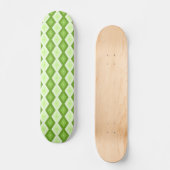 Groene ruitvormig patroon van Chartreuse Persoonlijk Skateboard (Voorkant)